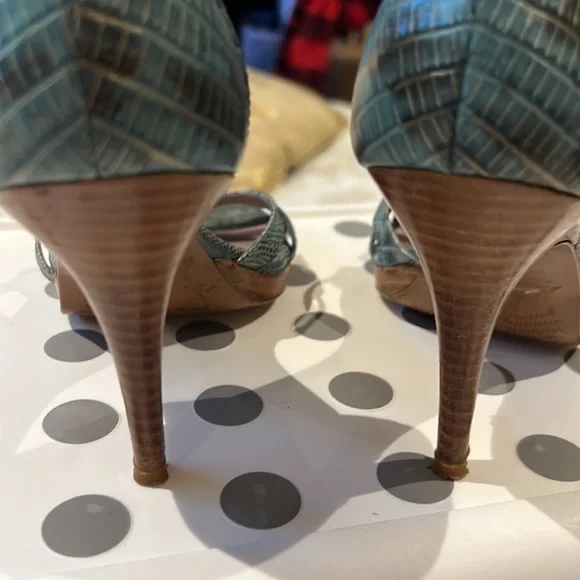 Open toes heels, wood heel 3x25 - Picture 4 of 4